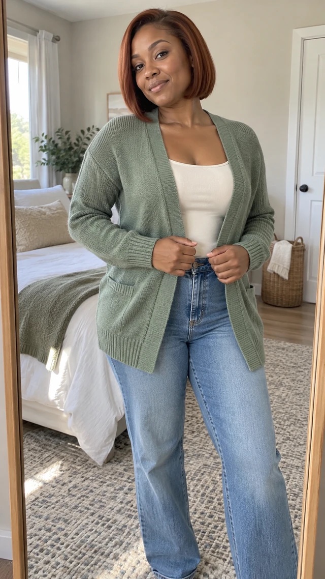 Bedroom Try-On: Knitwear product reference photo