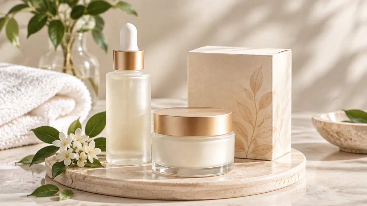 Complete skincare bundle arranged together on a clean studio set