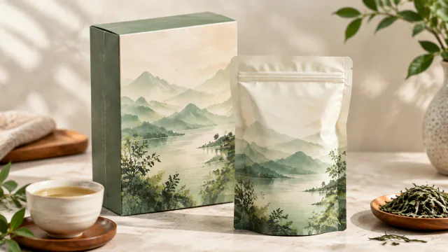 Close view of the package material