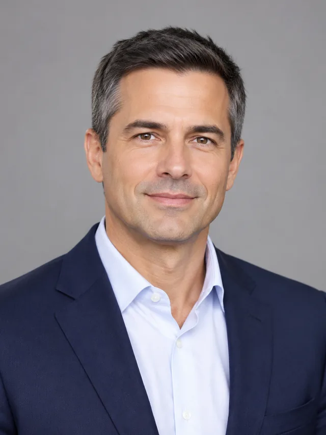 Founder headshot on a soft gray backdrop.