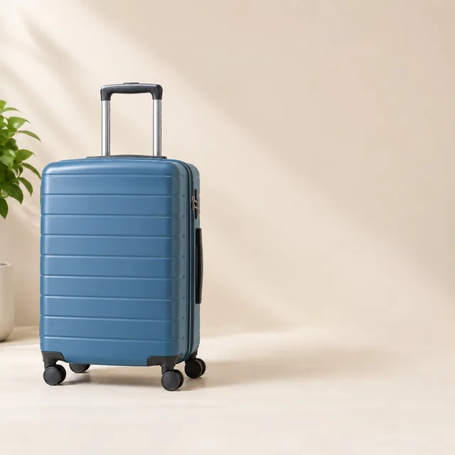 Hard-shell suitcase with open space on the right.