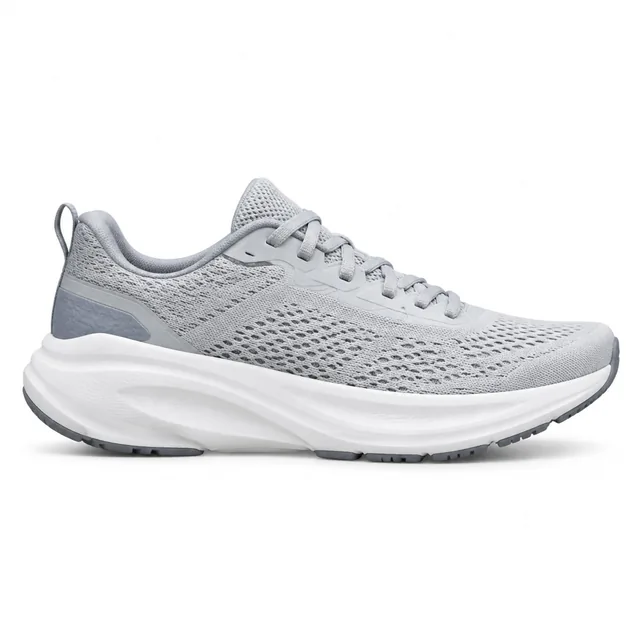 Running shoe in full side profile on a white background.