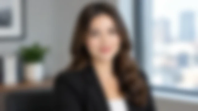 Professional headshot with facial features softened by visible blur.