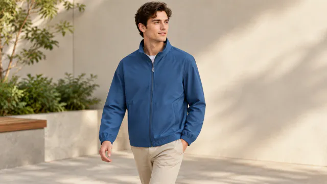 Person walking in the jacket